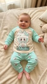 ⁦طقم كم خريفى للمواليد 26106 lovley لابوبو⁩ - الصورة ⁦4⁩