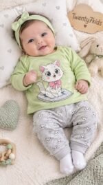 ⁦طقم كم خريفى للمواليد 26104 cat⁩ - الصورة ⁦4⁩